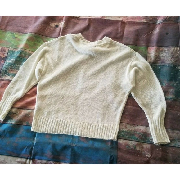 Something Navy Pink Scoop Crew Neck Lightweight‎ Knit Pullover Sweater - Picture 7 of 7